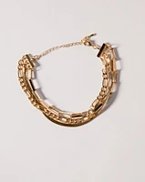 16K Plated Gold Layered Bracelet