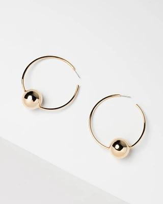 20K Plated Tere Hoop Earrings