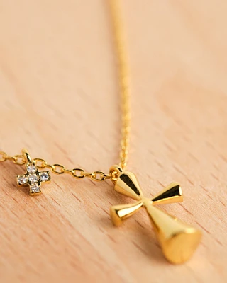 16K Plated Faith Necklace