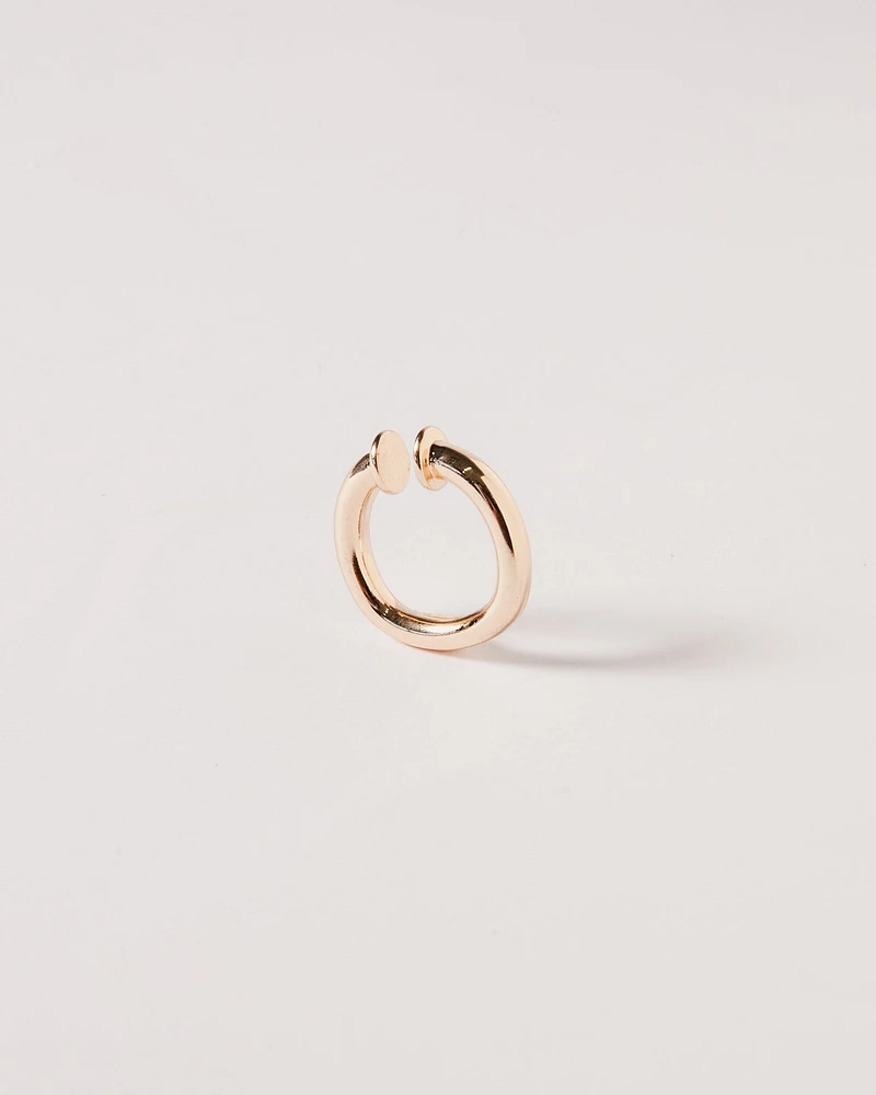 16K Plated Simple Gold Ear Cuff