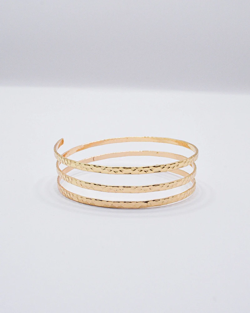 14K Plated Wraparound Armband