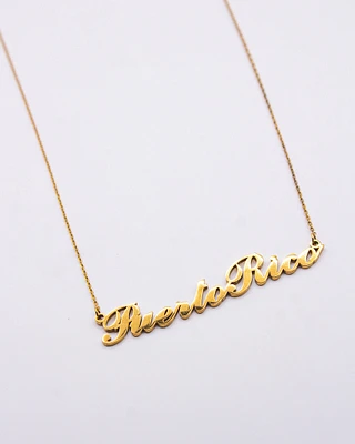 18K Plated Puerto Rico Big Necklace