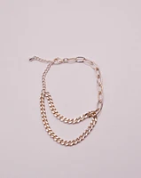 Silver Chains Bracelet