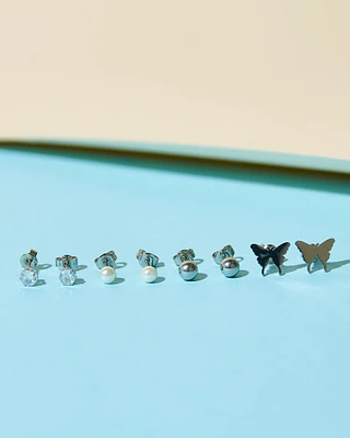 Electric Post Earrings Set