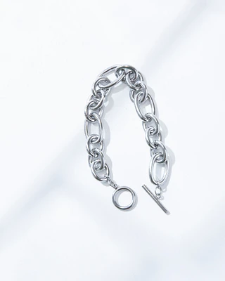 Silver Chunky Chain Bracelet