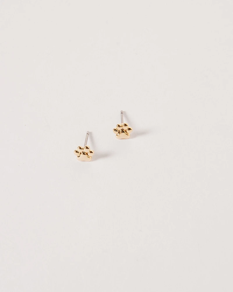 18K Plated Melao Stud Earrings