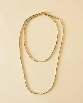 16K Plated Token Necklace