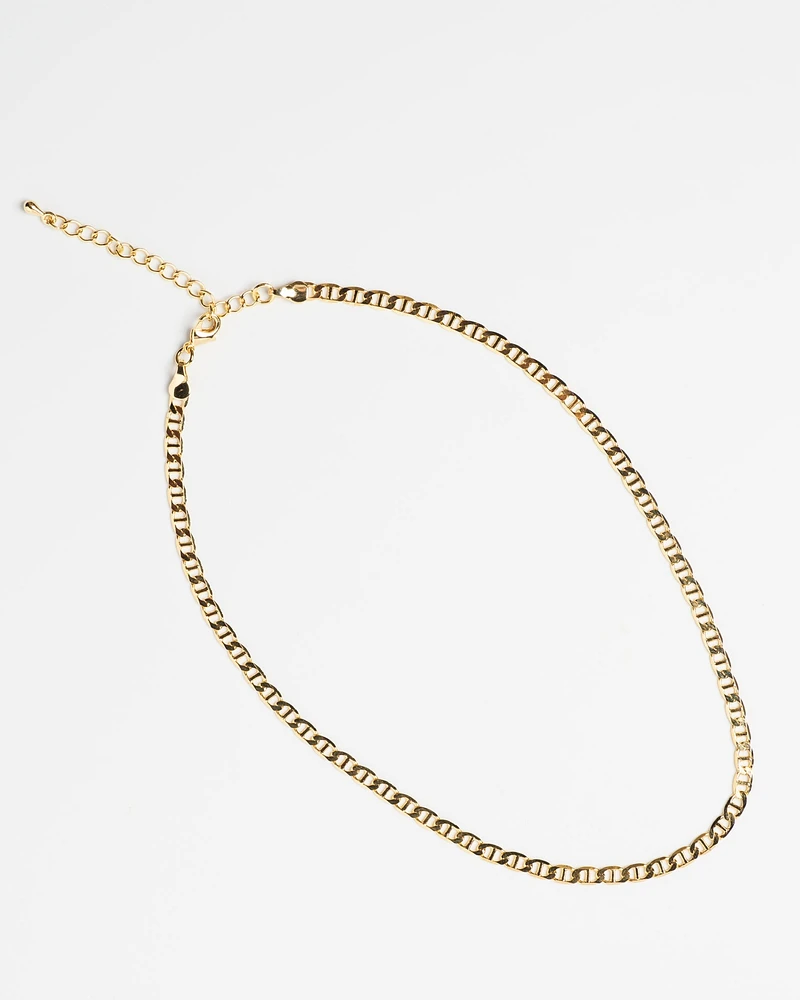 16K Plated Finish Chain Necklace