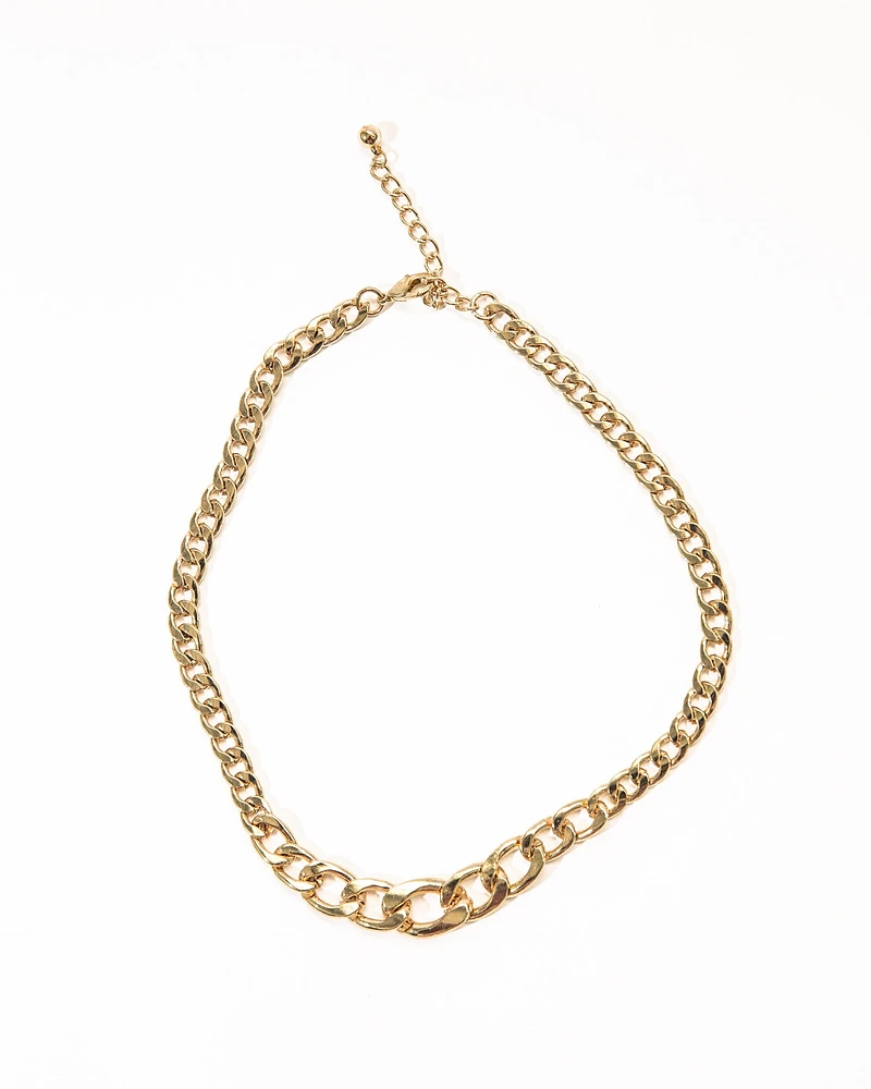 16K Plated Mia Link Necklace