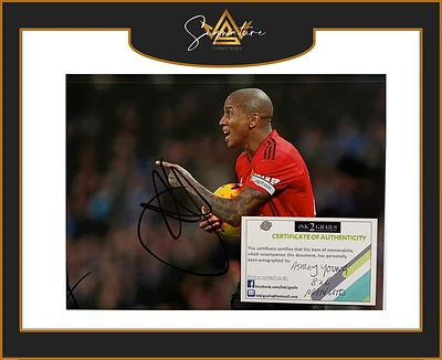 Ashley Young Signed 8"x6" Photograph (Man UTD)