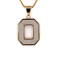 Sterling Silver Large Block O
