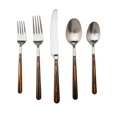 Hampton Hazel 5-Piece Flatware Setting in Gift Box