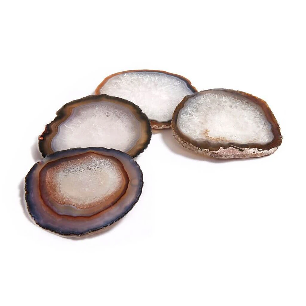 Sand Agate Coasters - Set of 4