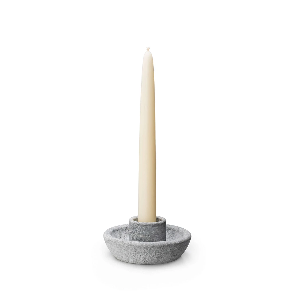 Alpine Soapstone Taper Candle Holder