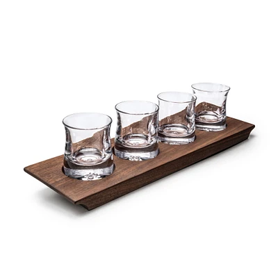 Shoreham Whiskey Set with Walnut Wood Base