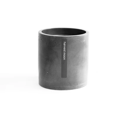 Harvest Moon Charcoal Concrete Candle