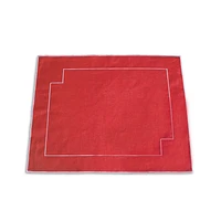 Cardinal Red Linen Rectangular Placemat