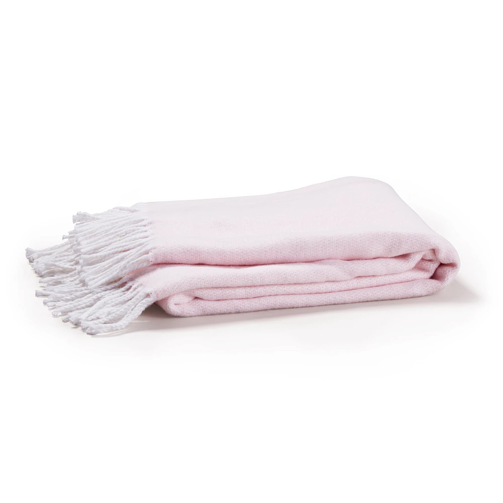 Matouk Pink Pezzo Throw