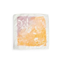 Apricot Floral Linen Napkin - 18 Inch