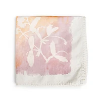 Apricot Floral Linen Napkin - 18 Inch