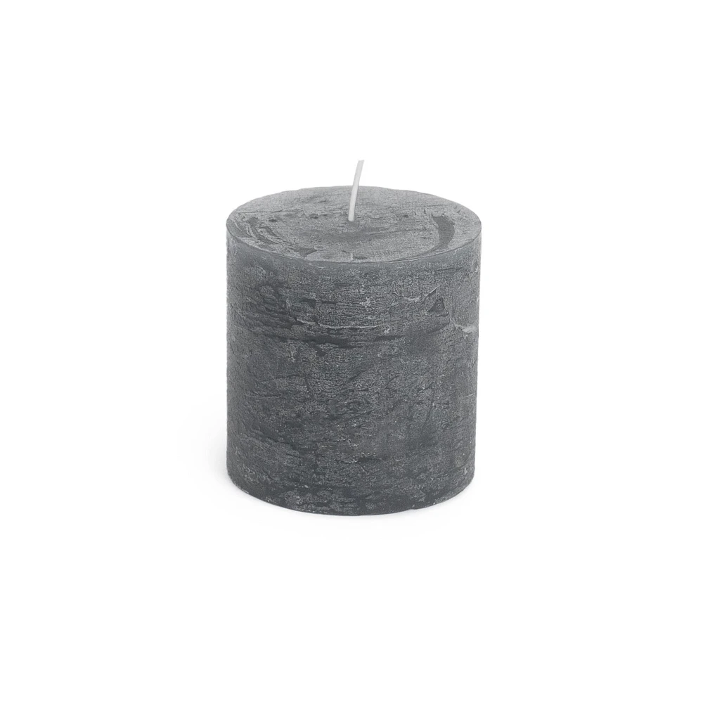 Grey Pillar Candle - 2 x 2