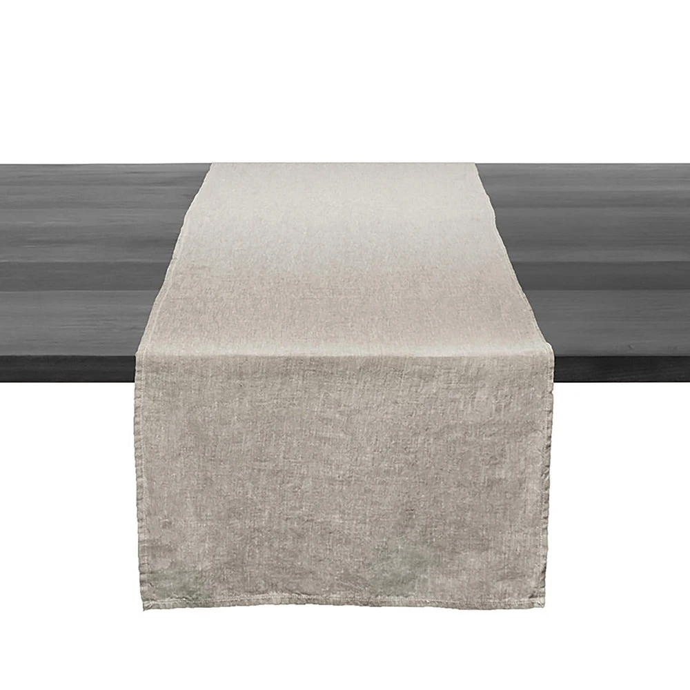Linen Runner, 95 Inch — Natural