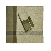 Rosemary Plaid Linen Napkins - Set of 2