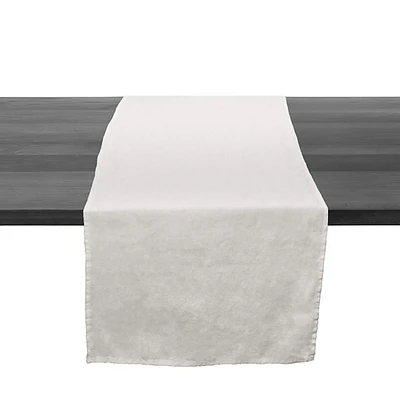Linen Runner, 95 Inch — White