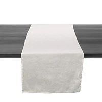 Linen Runner, 95 Inch — White