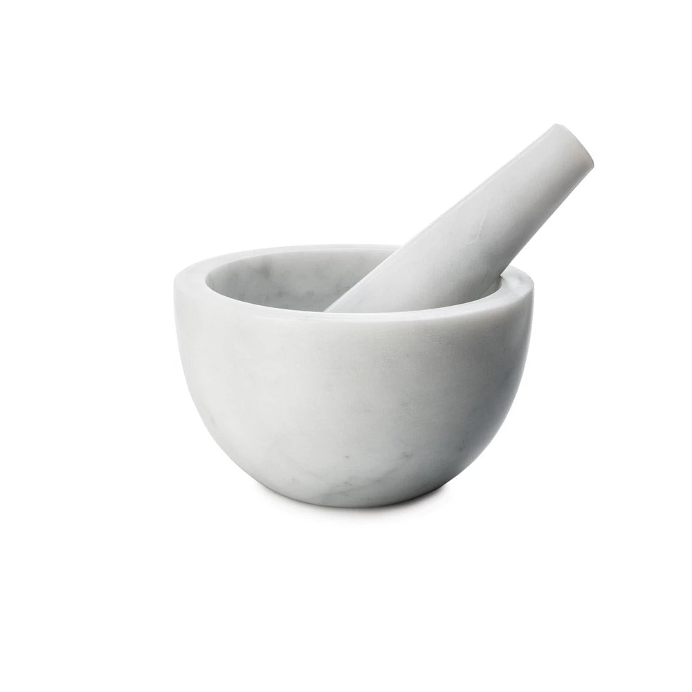 White Marble Mortar and Pestle