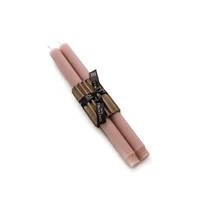 Blush Church Taper Candle Set - 12 Inch