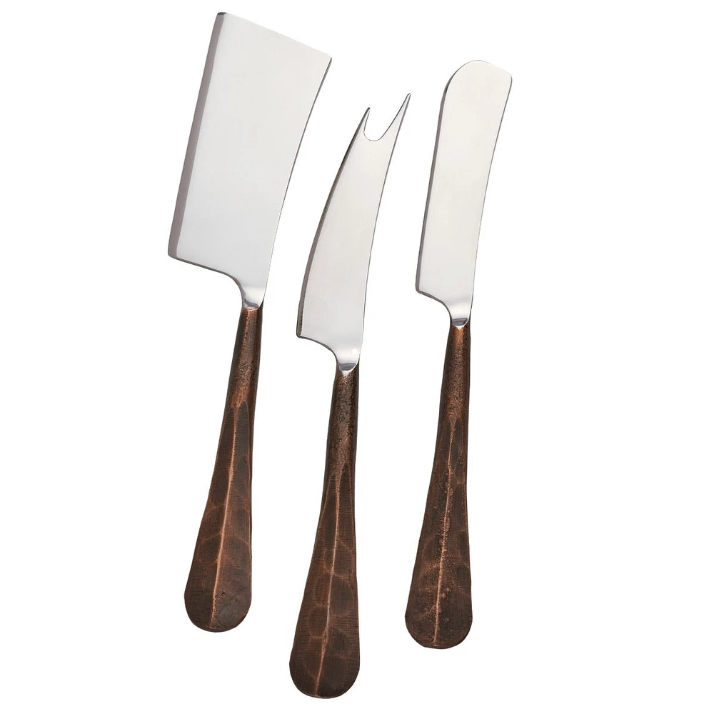 Woodbury Cheese Knife Set — Copper