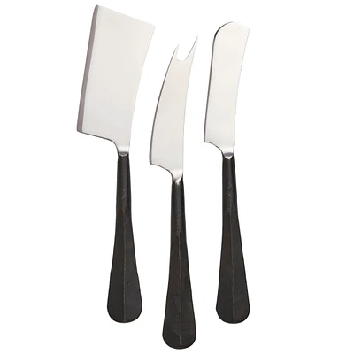 Woodbury Cheese Knife Set — Black