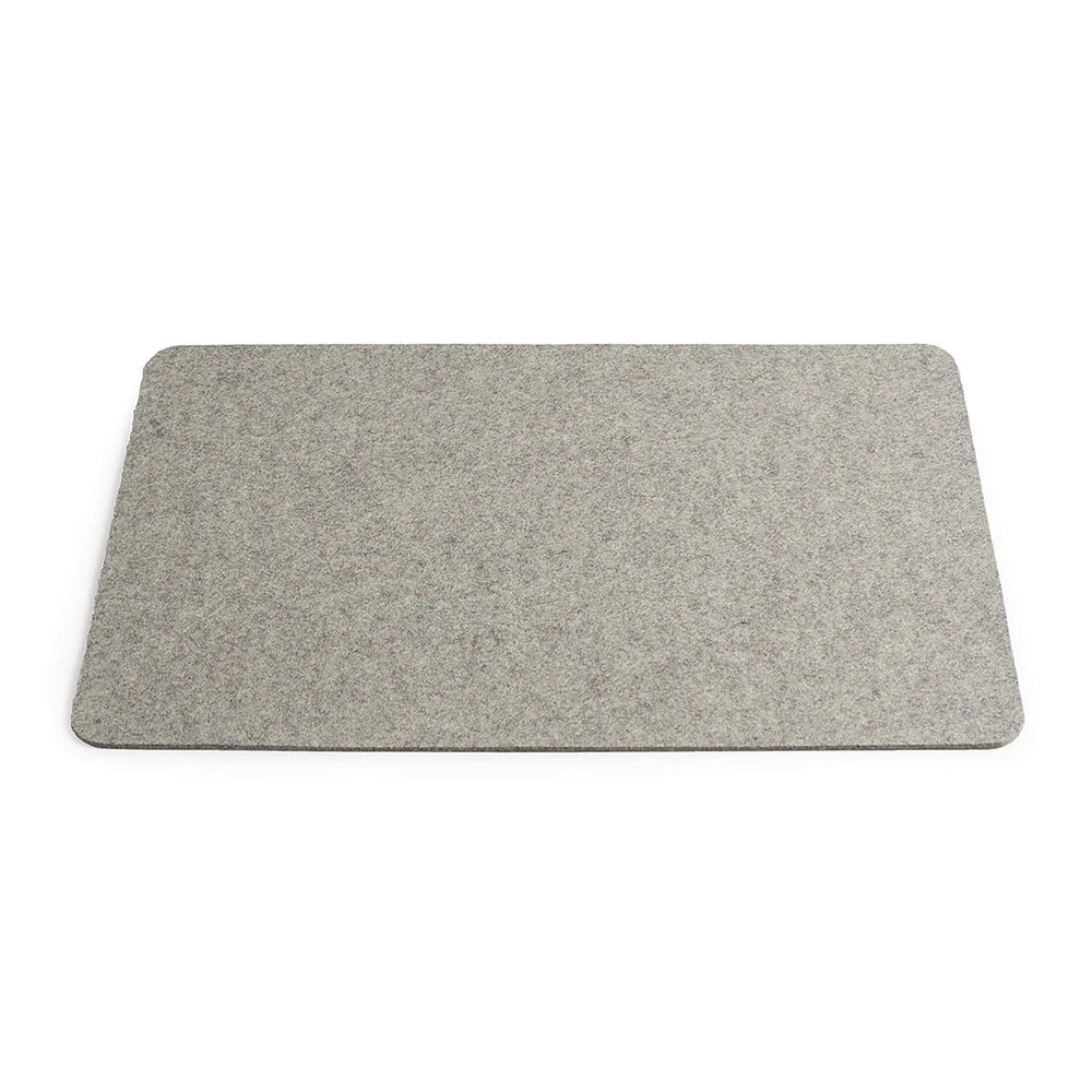 Rectangular Felt Placemat — Grey