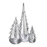 Silver Leaf Evergreen Trio