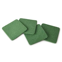 Graf Lantz Green Square Felt Coasters - Set of 4