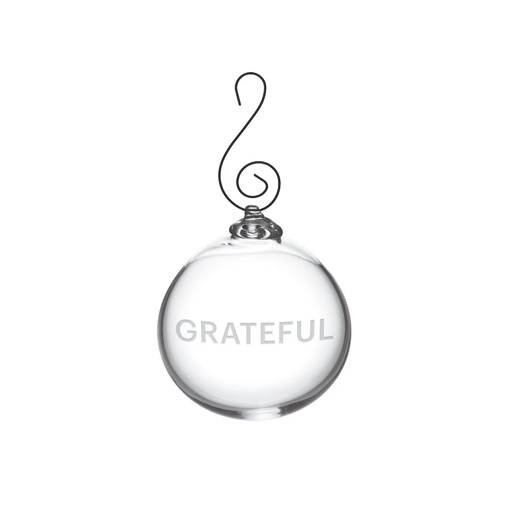 Round Ornament — GRATEFUL