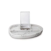 Woodbury Desk Caddy — White Marble