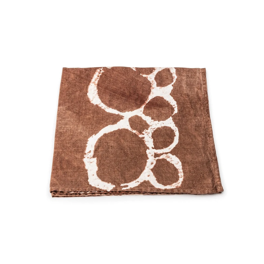 Terracotta Ring Linen Napkin - 18 Inch