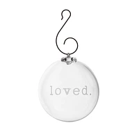 Round Ornament — LOVED