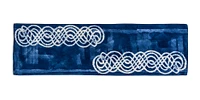 Linen Runner, 67" — Blue Waves