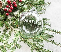 Round Ornament — GRATEFUL