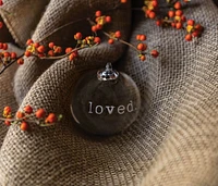 Round Ornament — LOVED