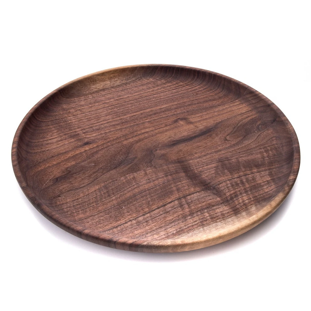 Round Tray, 16" — Black Walnut