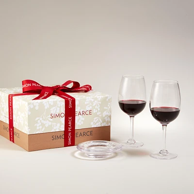 Woodstock Red Wine Glass & Coaster Gift Set ($225 Value)