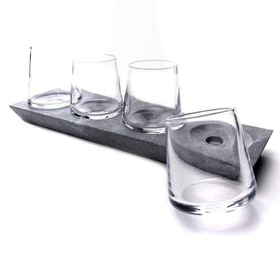 Alpine Whiskey, Set of 4 — Soapstone Base