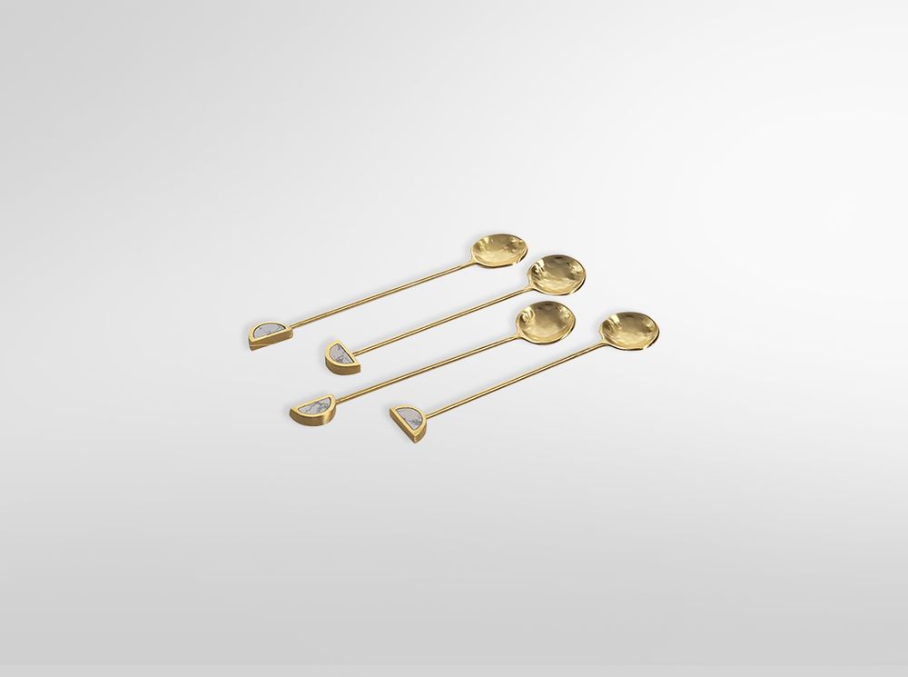 Cucharas para Té Tez Dorado (SET 4) 