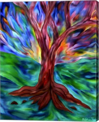 Chromatic Tree By Stephanie Analah Canvas Art