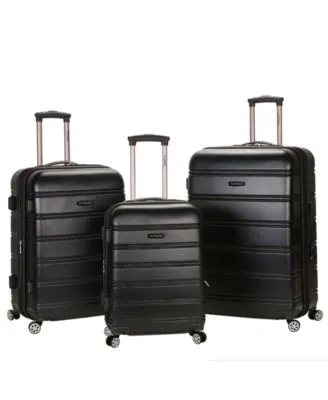 Champs 3-Piece Vintage-Like Air Hardside Luggage Set, Ivory