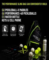 Franklin Sports Pickleball-X Elite Performance Official Sling Bag of the US OPEN - Gray